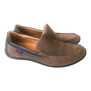 Gallus Men's Brown Leather and Suede Slip On Driving Loafers Size US 13.5 EUR 46